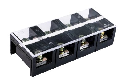 [E] บล็อกต่อสายไฟ แบบขันสกรู ทองแดงชุบดีบุก 300A TC-3004
